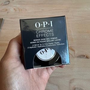 BNIB! OPI Chrome Effects Mirror Shine Nail Powder "Tin Man Can", 0.10 Oz